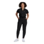 Black, WOMEN'S - Landau Forward Women's 8-Pocket Cargo Scrub Jumpsuit