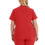 Red, WOMEN'S - Landau Forward Women's 3-Pocket V-Neck Scrub Top