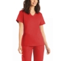 True Red WOMEN'S - Landau ProFlex Women's 3-Pocket V-Neck Scrub Top