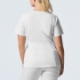 White WOMEN'S - Landau ProFlex Women's 3-Pocket V-Neck Scrub Top