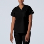 Black  WOMEN'S - Landau ProFlex Women's 1-Pocket V-Neck Scrub Top