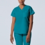 Teal  WOMEN'S - Landau ProFlex Women's 1-Pocket V-Neck Scrub Top