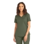 Olive WOMEN'S - Landau ProFlex Women's 1-Pocket V-Neck Scrub Top