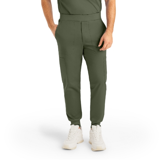 Olive Moss MEN'S - Landau ProFlex Men's Jogger Scrub Pants