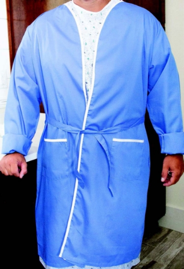 Patient Robes Ceil Blue - 46" X 62"