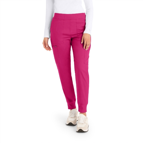 Bright Rose Women's - Landau Proflex Women's Jogger Scrub Pants