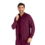 Wine MEN'S - Landau Forward Men's 3-Pocket Scrub Jacket