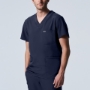 Navy,  MEN'S - Landau Forward Men's 4-Pocket V-Neck Scrub Top