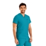 Teal MEN'S - Landau Forward Men's 4-Pocket V-Neck Scrub Top