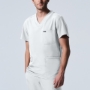 White MEN'S - Landau Forward Men's 4-Pocket V-Neck Scrub Top