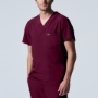 Wine MEN'S - Landau Forward Men's 4-Pocket V-Neck Scrub Top