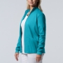 Teal WOMEN'S - Landau ProFlex Women's 3-Pocket Scrub Jacket