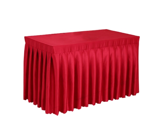 Majestic Dupioni Shirred Table Skirting