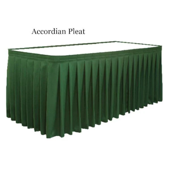 Duchess Accordian Pleat Table Skirting