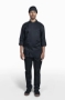 Como Chef Coat #0708 - Black