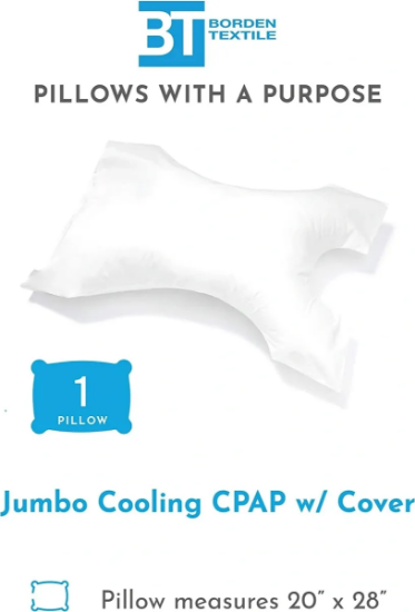 CPAP Jumbo Size Pillow with Cooling Fabric