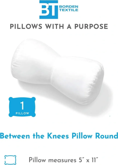 Round Hypoallergenic Knee Positioning Wedge Pillow