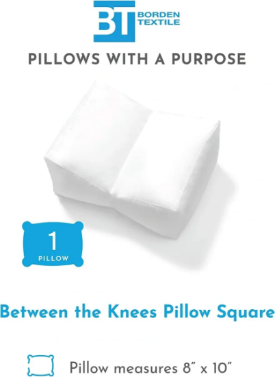 Round Hypoallergenic Knee Positioning Wedge Pillow