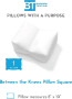 Round Hypoallergenic Knee Positioning Wedge Pillow