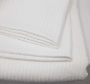 Cotone Cable White Cotton Blanket