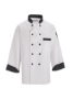 Black Trim Chef Coat # 196BK