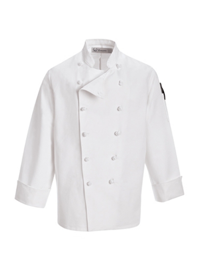 European Knot button Chef Coat # 270PF