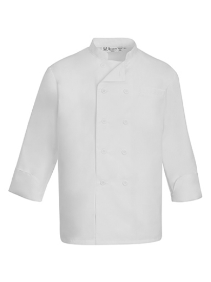 Mesh Back long sleeve Chef Coat White