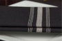 Balck With White Stripe PREMIER Reverse Bistro Napkin