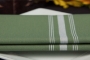 green With White Stripe premier Reverse Bistro Napkin