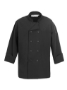 Mesh Back long sleeve Chef Coat Black