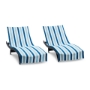 Navy-Blue Cabo Cabana Chaise Lounge Covers