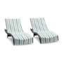 Gray-Green Cabo Cabana Chaise Lounge Covers