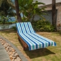 Beach chaise lounge covers with stripes