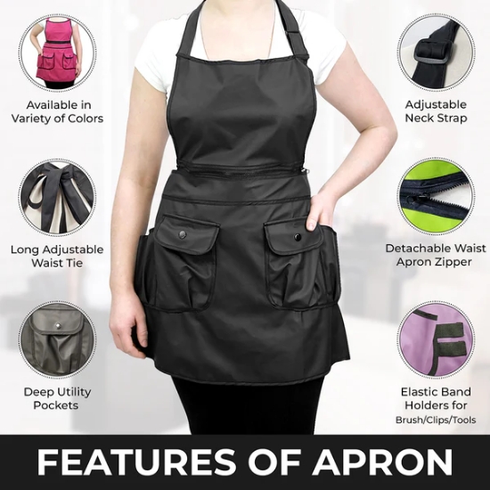 Courtney Zipper Apron - 24" X 32" 