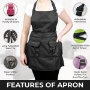 Courtney Zipper Apron - 24" X 32" 