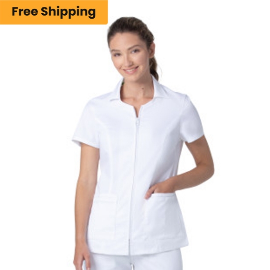 Landau Proflex Women's 5-Pocket Notch Collar Scrub Top