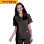 Landau Scrub Zone Women's 3-Pocket V-Neck Scrub Top 