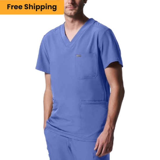 MEN'S - Landau Forward Men's 4-Pocket V-Neck Scrub Top