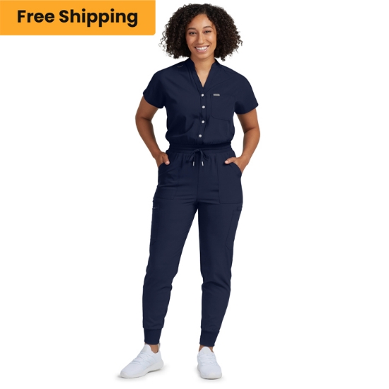 WOMEN'S - Landau Forward Women's 8-Pocket Cargo Scrub Jumpsuit