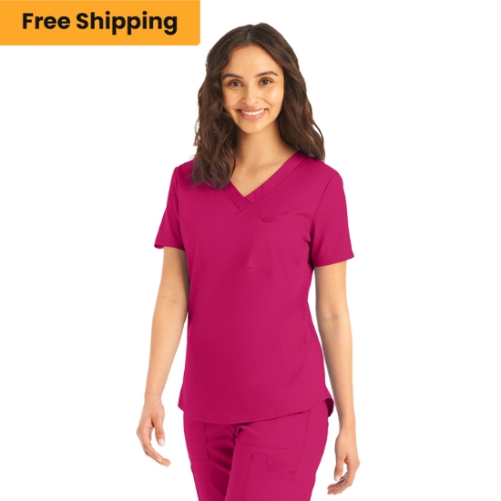 Landau ProFlex Women's 1-Pocket V-Neck Scrub Top