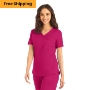 Landau ProFlex Women's 1-Pocket V-Neck Scrub Top