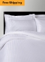 T-200 Hotel Quality Bed Linen In Sateen Stripe