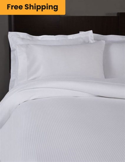 T-250 MicroStripe Hotel Bed Linen