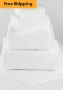 White Spa Towels - 100% Cotton