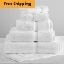 White Imperial Towels, 100% Cotton