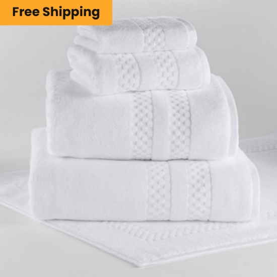 White Classic Hotel Collection Towels - 100% Cotton