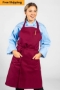 Wholesale Bib Aprons for Chefs with Pencil Patch Pocket FS