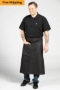 Uptown Bistro Apron - Black cat denim FS