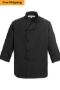 Black Chef Coat FS