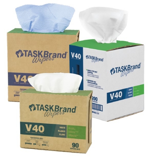TaskBrand® V40 Value Series DRC Industrial Wipes